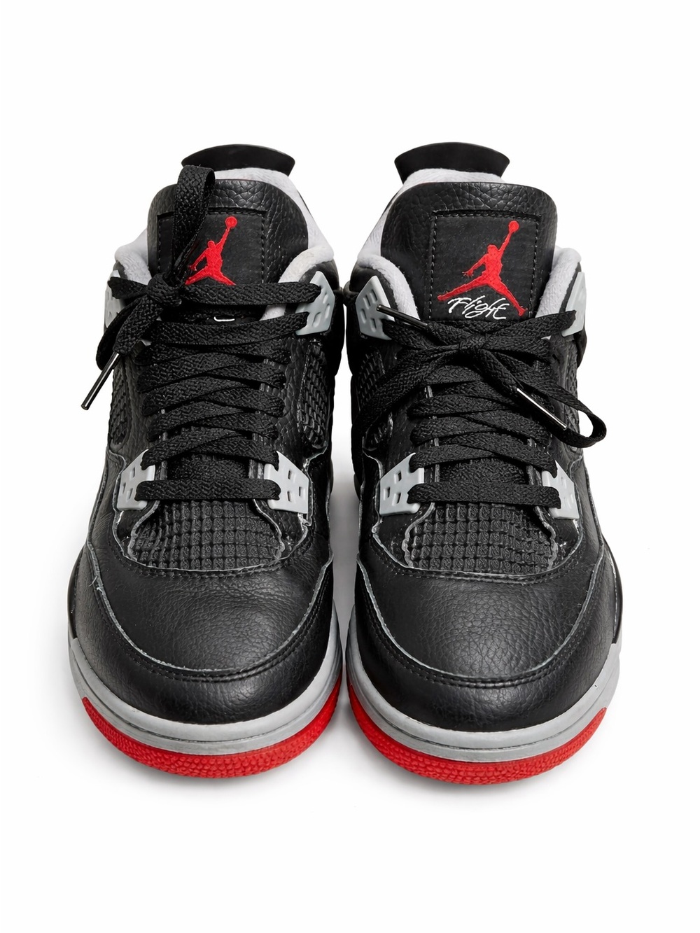 Nike Air Jordan 4 Retro Bred GS Size 6.5Y Black Red 308497-060 Excellent